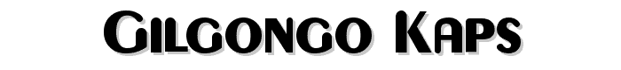 Gilgongo Kaps font